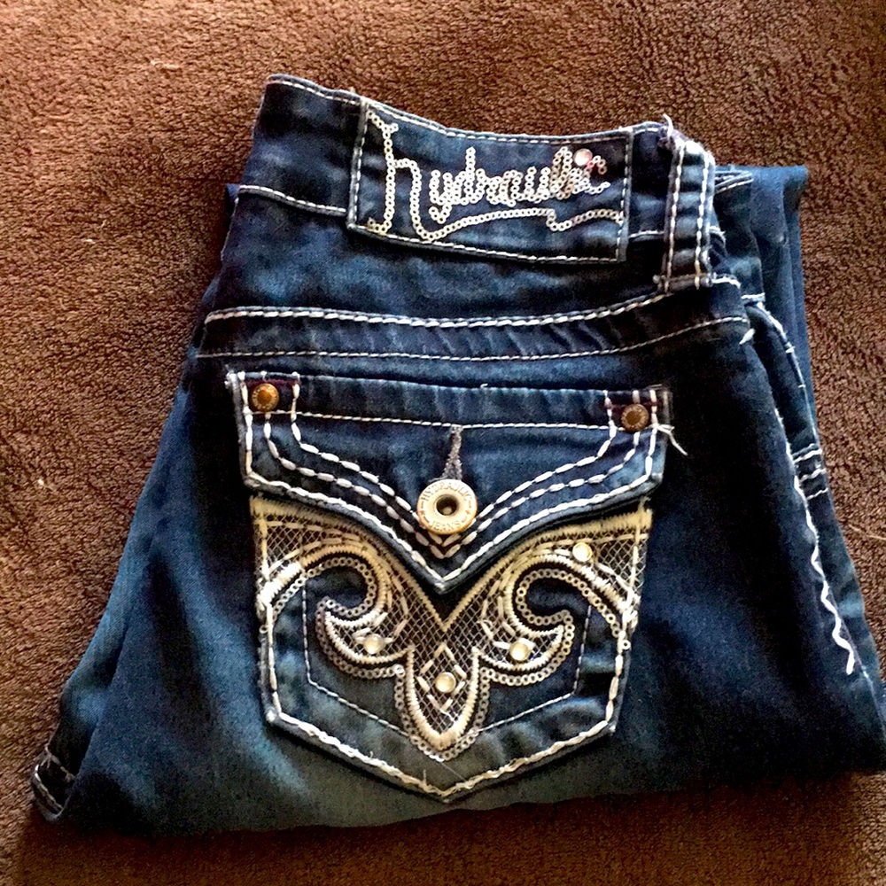 Hydraulic dark skinny jeans